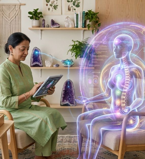 Aura Scanning and Healing Process